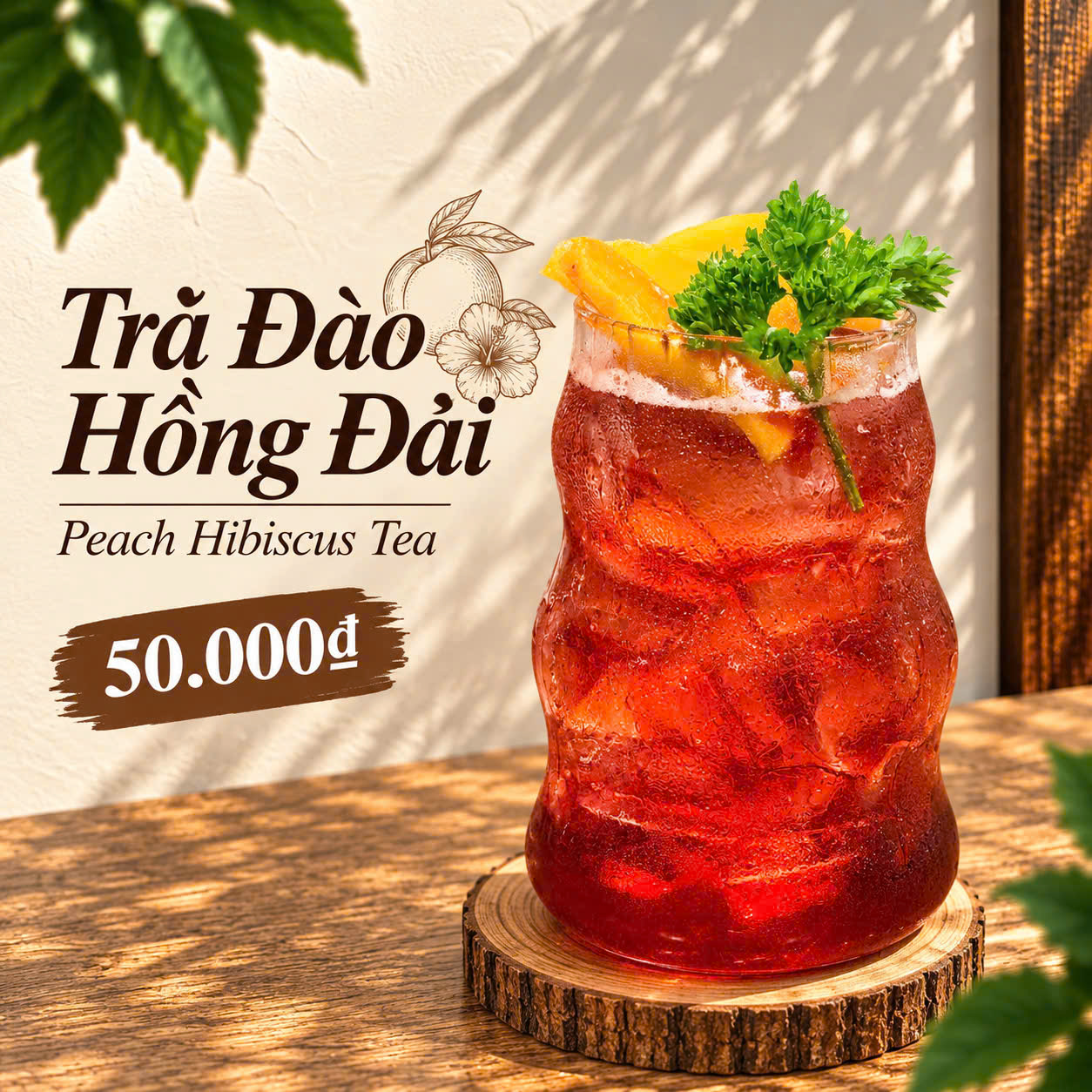Trà Đào Hồng Đài